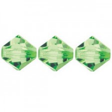Preciosa MC Bicone 4mm beads Peridot 50520